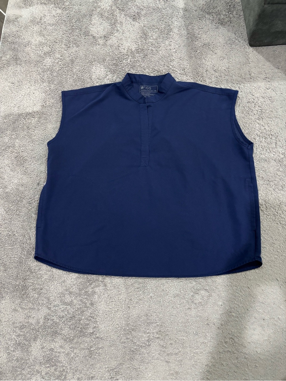 XXL FIGS Navy Blue Scrub Top